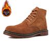 Модные ботинки осень-зима Легкие флисовые туфли 48 plus мужские простые универсальные рабочие ботинки botines hombres casuales D18