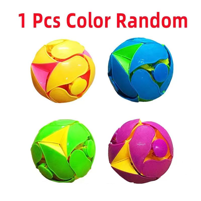 1 шт. Веселый меняющий цвет двойной волшебный шар для бросания рукой, сенсорный аксессуар для снятия стресса, креативный подарок-игрушка для детей и взрослых