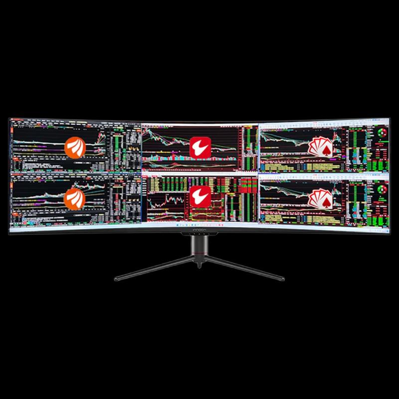 Zhilishang 49-inch 5K Six-Screen Professional Financial Workstation (CN version)