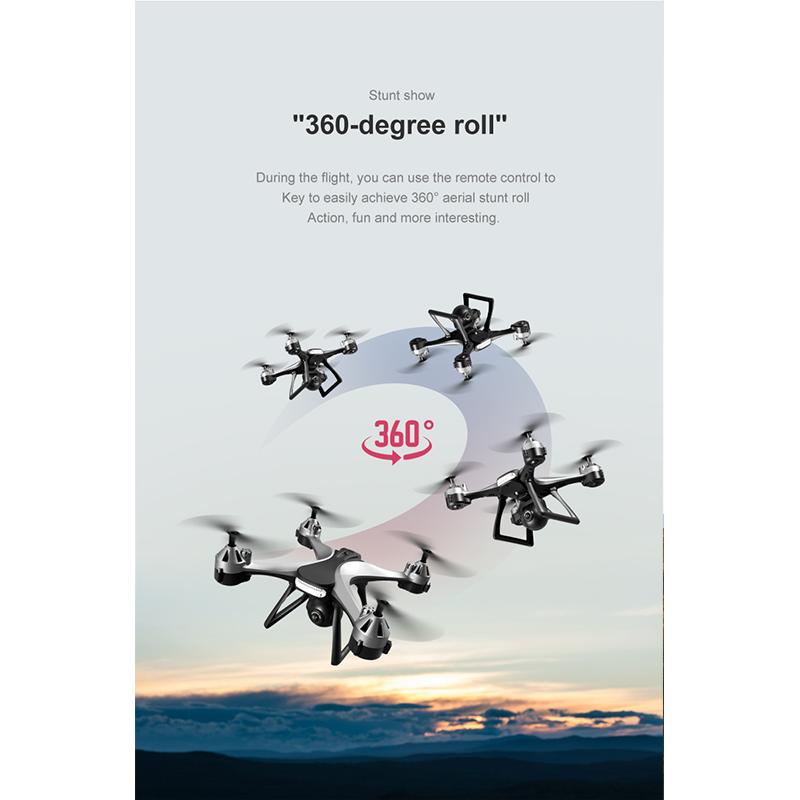 New UAV HD Professional Dual Camera Remote Control Helicopter 4K Dual Camera Drone Aircraft Aerial Photography Quadcopter WIFI