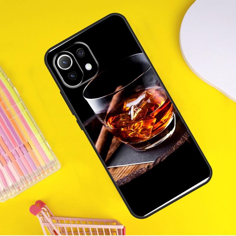 Чехол "Сигара и Виски" для Xiaomi 13 14 Ultra 11T 12T 13T 14T Pro POCO X7 Pro X3 X5 F3 F5 F6 M6 X6 Pro
