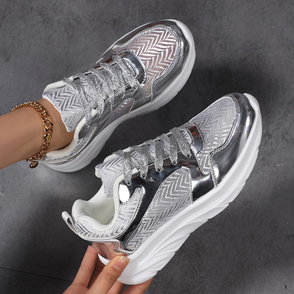 TUINANLE Женские блестящие кроссовки с пайетками, дышащая сетчатая обувь, удобная обувь