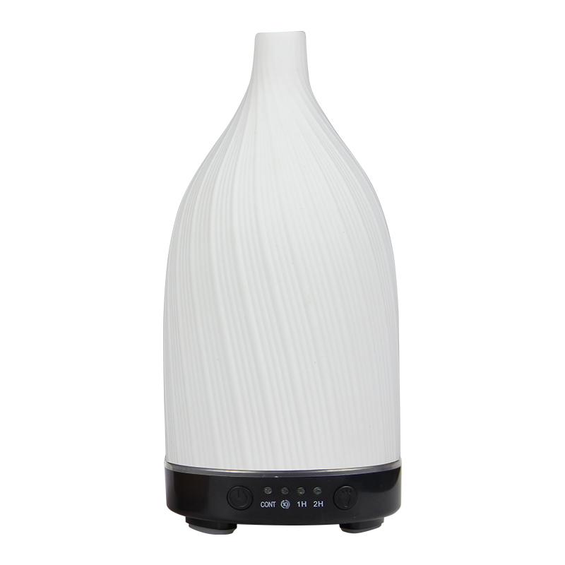 Essential Oil Diffuser White Ceramic Humidifier 100ml Timing with Night Light Auto Off Home Office Humidifier Scent Diffusers