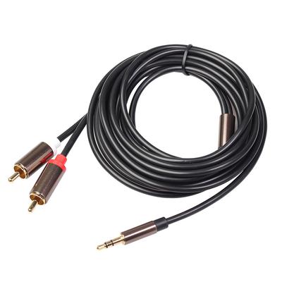 Кабель 2RCA на AUX Адаптер 2-RCA на 3,5 мм Стерео Аудио Y-кабель