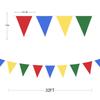 Pinkblume Super Mario Color Triangle Flag Fabric Garland Banner Party Decorations In and Green Pennant Designs for Outdoor 100th Day Kids Room and