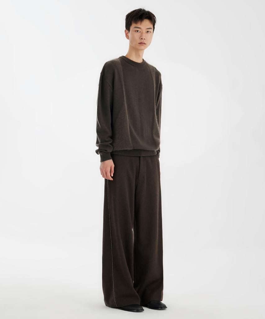YOUTH Curved Angora Knit - Brown