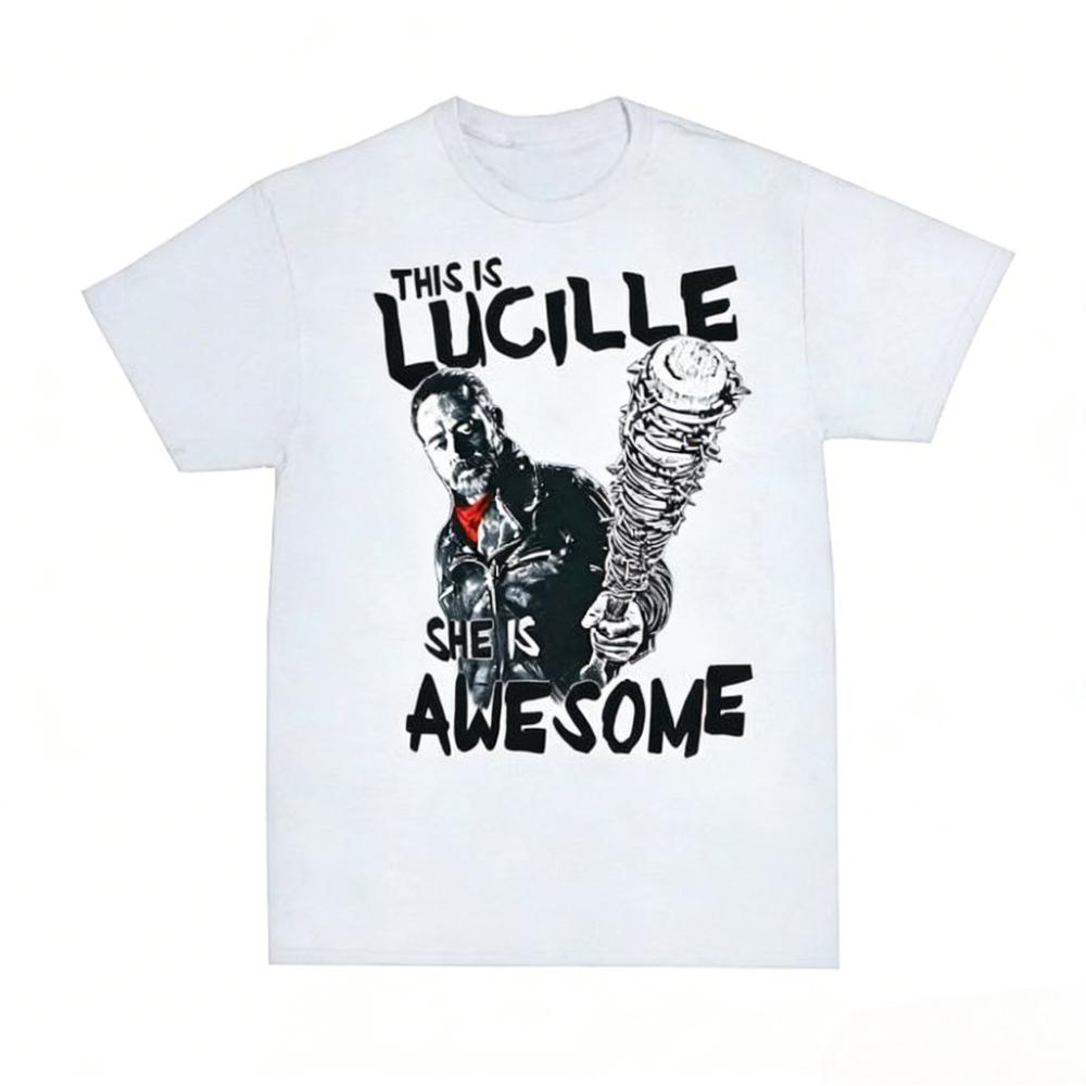 The Walking Dead Negan This Is Lucille Vintage TV Series Tee Unisexs Womens Iconic Lucille Swing Graphic Casual 2026 Summer TShirt