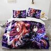 Sword Art Online Комплект постельного белья с принтом Комплект постельного белья с наволочкой Мягкое одеяло Мягкое Односпальное Двуспальное Квин Супер Кинг-Размерные Размеры