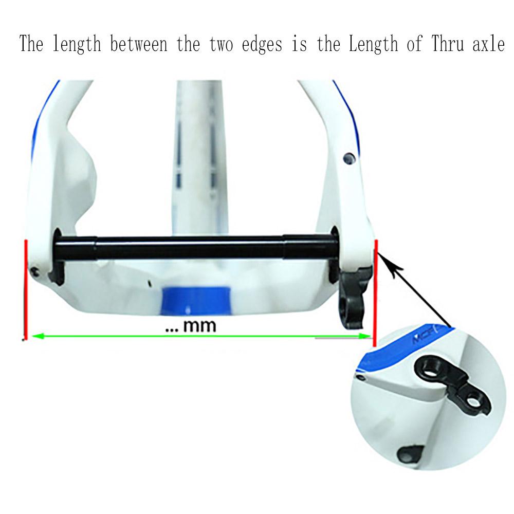 Black Front Fork Thru Axle 100* 12mm-123mm M12 for Mountain Bike Road Bike New