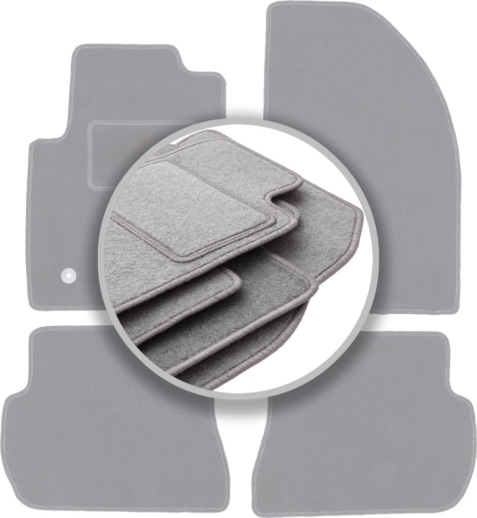 Gray car mats for: Ford Fiesta MK6 hatchback (2002-2010)