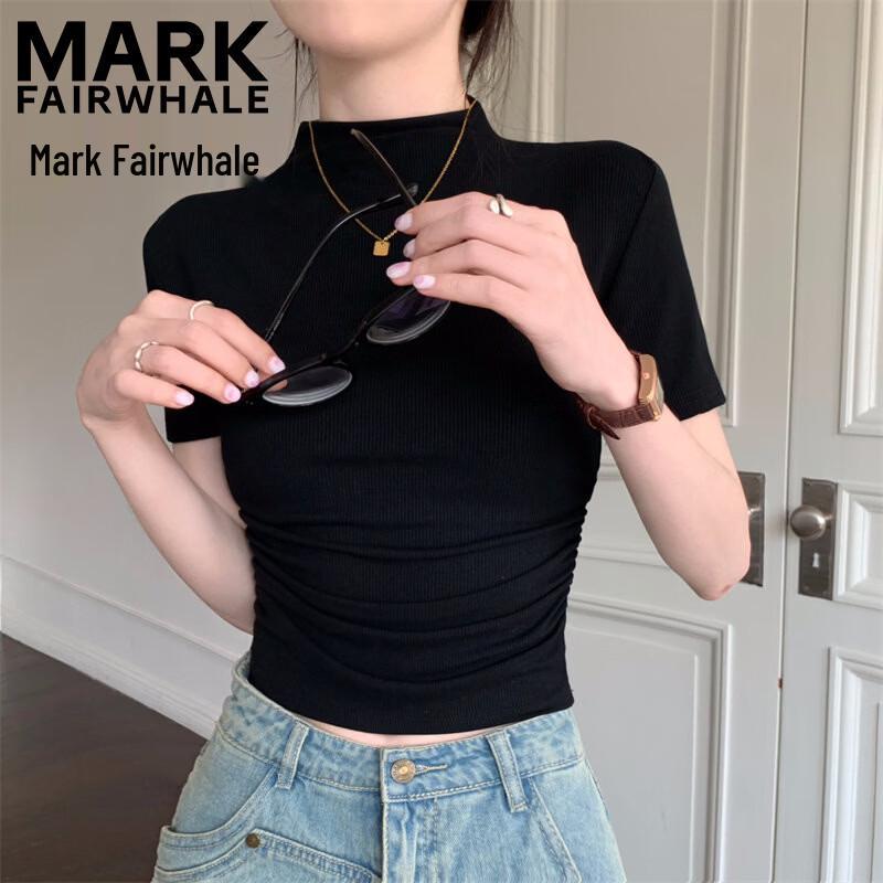 Mark Fairwhale Женская футболка с полувысоким воротником, приталенная