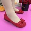 Одиночная обувь весна новая женская обувь-бини на плоской подошве повседневная с круглым носком