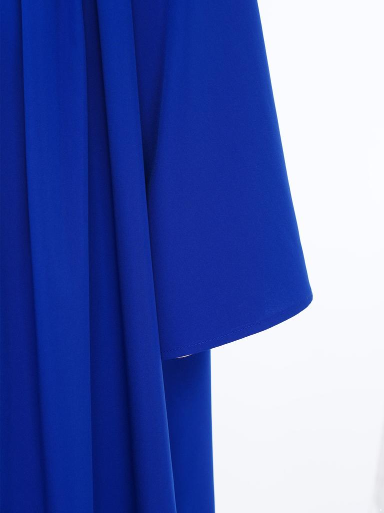 Мальчики Девочки Богослужебное Облачение Металлический Цветовой Блок Пэчворк Плиссированное Платье со Скрытой Задней Молнией