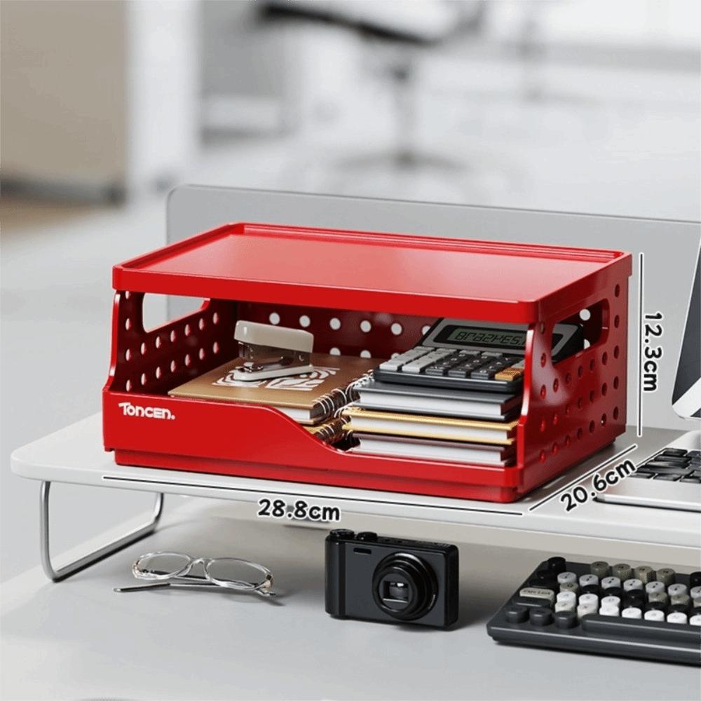 Перфорированная доска Складная настольная книжная полка Пластиковый органайзер с ящиками Настольная полка для хранения Студенческая учеба