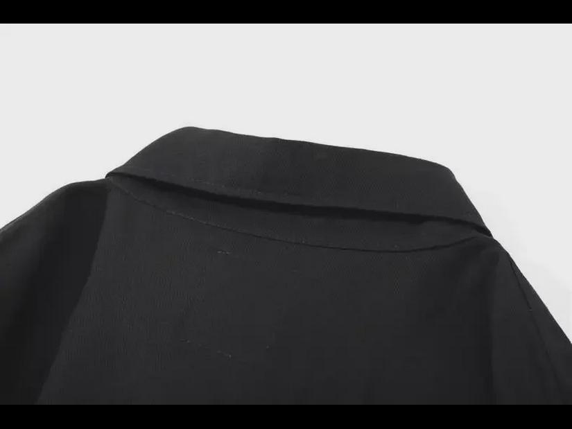 Мужская ретро японская рубашка свободного кроя с рукавами-пятью