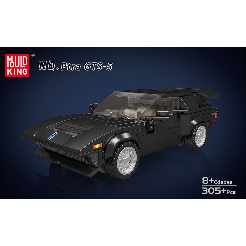 MOULD KING 27032 Speed Champion Racing Car Building Sets with Acrylic Display Case, GTS-5 Super Car