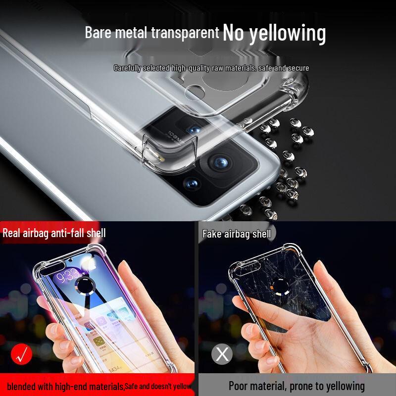 Прозрачный мягкий чехол для телефона Kalai'ao с подушками безопасности и защитой от падений