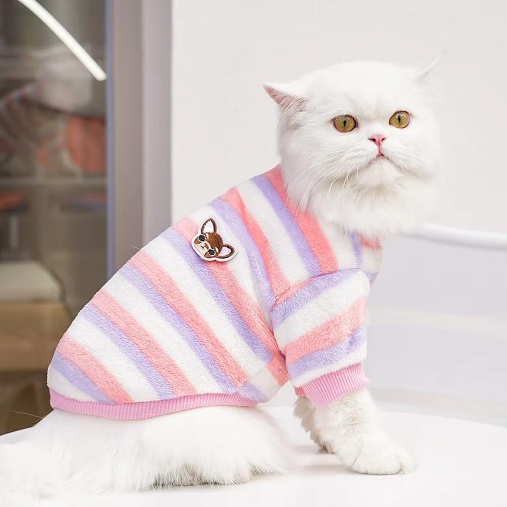 Soft Flannel Pet Clothing Hoodie Design Pet Sweatshirt Cute Pet Outfits