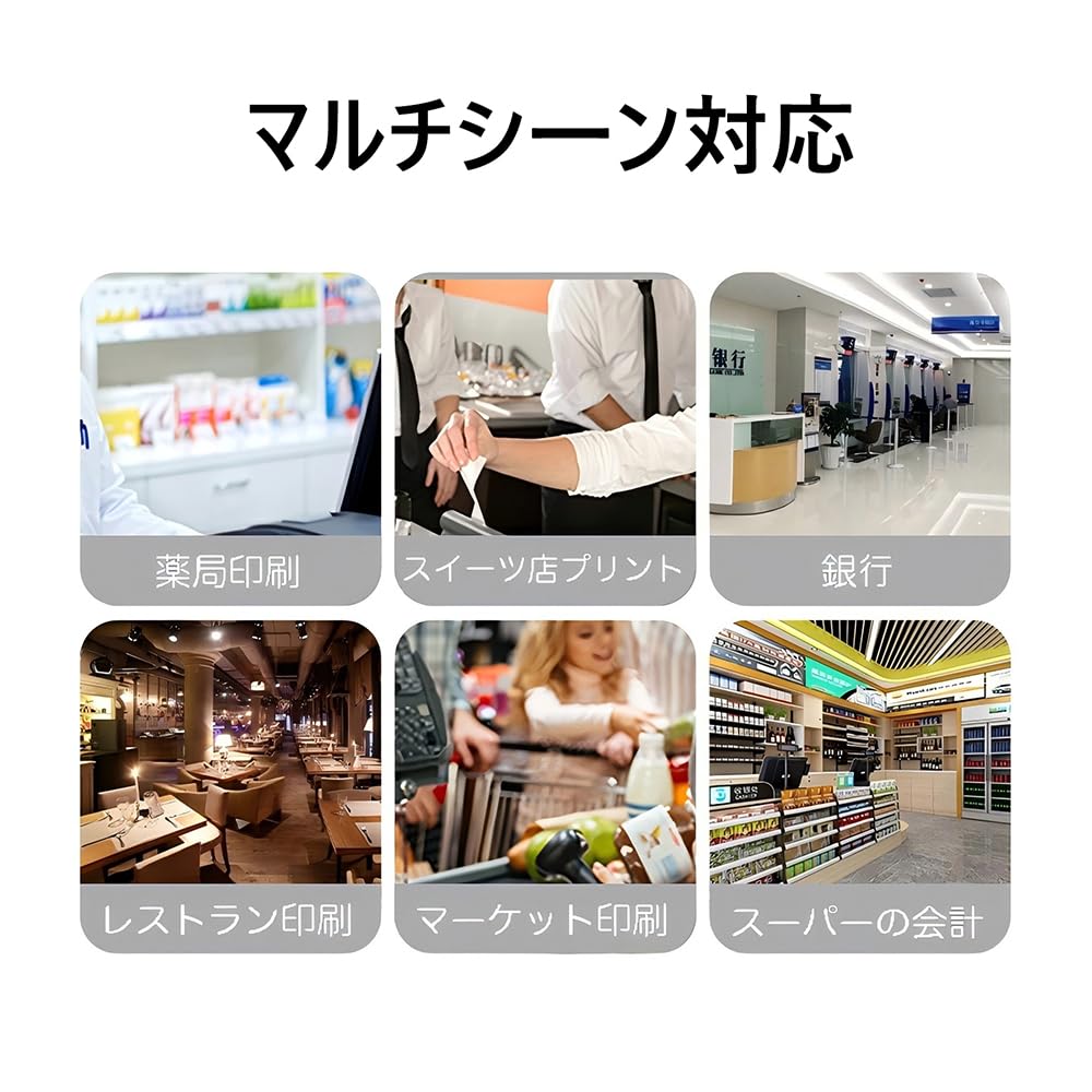 Register Roll Receipt Roll 58mm Width X 40mm Outer Diameter X 9mm Inner Diameter Thermal Roll Paper for Cash Register Thermal Roll Register Roll