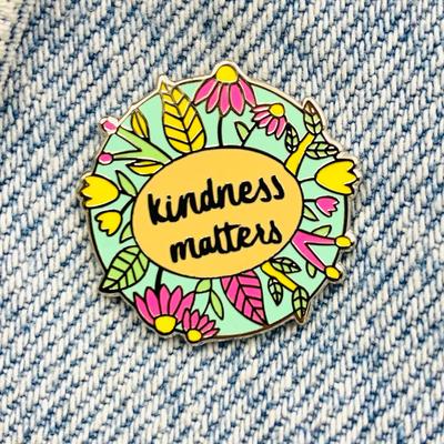 Новая эмалированная булавка, доброта имеет значение, доброта, уважение, металлическая заглушка, подарок на день рождения, 1 шт.