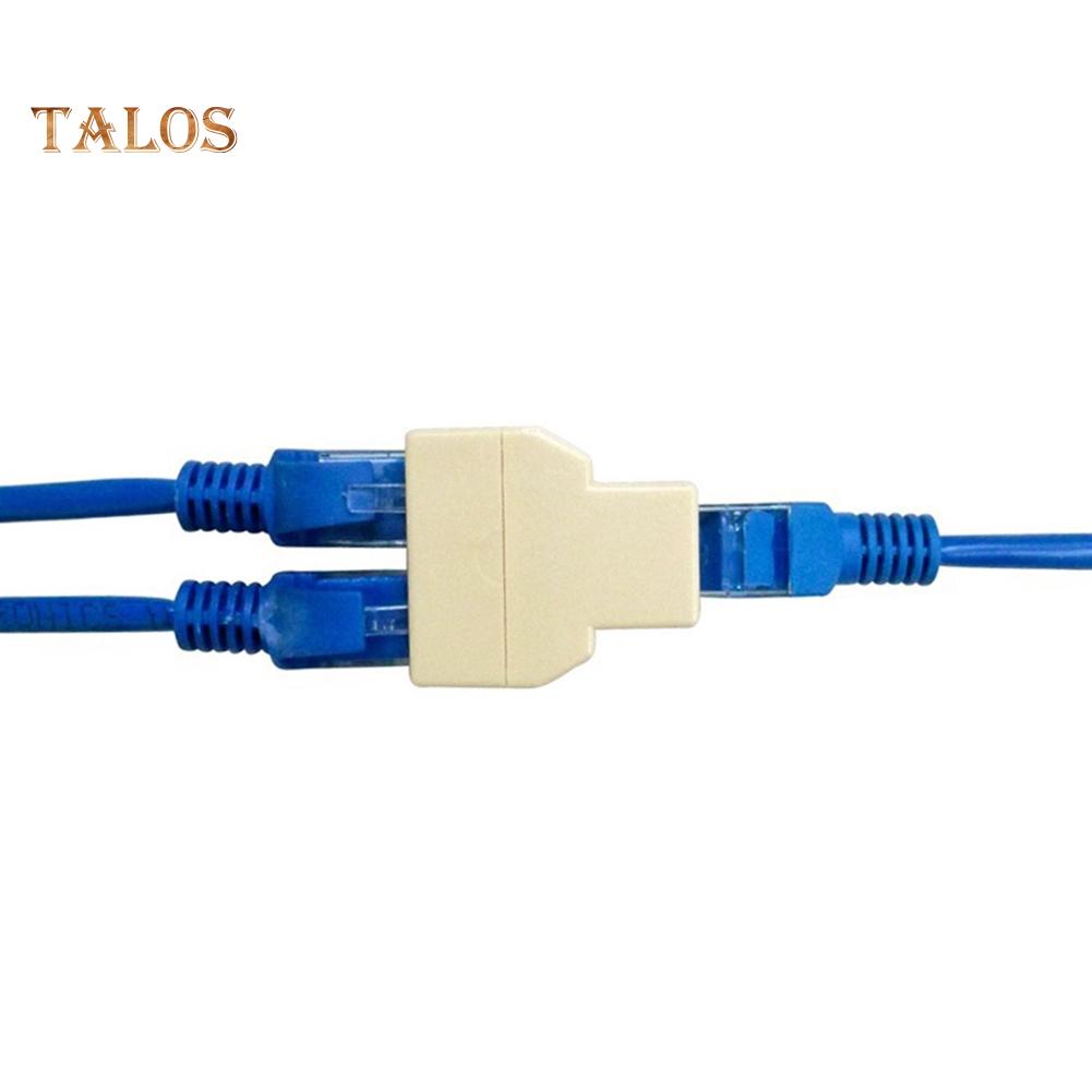 Talos PC House 1-2-полосный двойной гнездовой сетевой адаптер Cat6/5/5e RJ45 Lan Ethernet