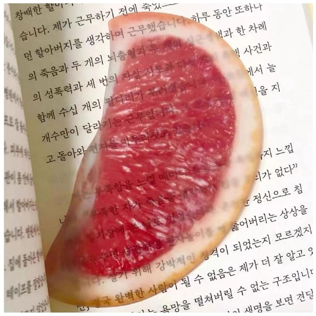 Creative Fruit Apple Slice Bookmark With Simulation Funny Design Sense For INS Fixed Book Photography Cartoon Cute Note Bookmark