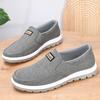 Ретро Мужская повседневная обувь Мокасины из парусины слипоны Удобные прогулочные туфли на плоской подошве для мужчин Нескользящие мягкие мокасины Кроссовки Обувь для вождения