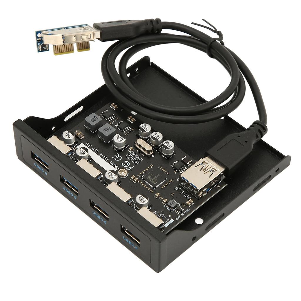 Передняя панель ПК PCIE - USB 3.0, 4 порта, 5 Гбит/с, адаптер PCIE USB, поддержка горячей замены, 3,5 дюйма, USB3.0
