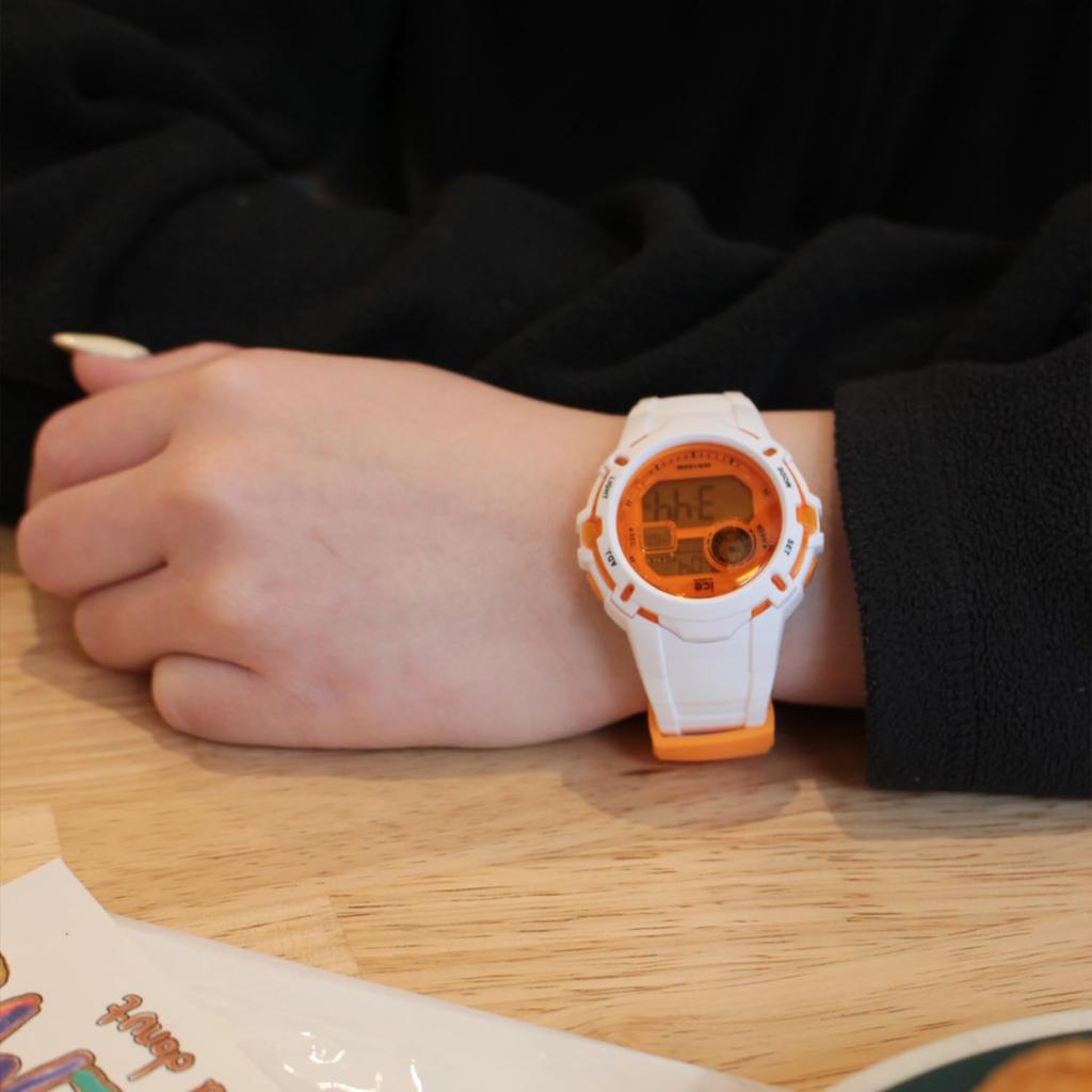 Авторизованный дистрибьютор Ice Watch Часы унисекс 024002 ICE Digit Explorer Белый Оранжевый Маленький Водонепроницаемый Секундомер Будильник Дата День недели GMT