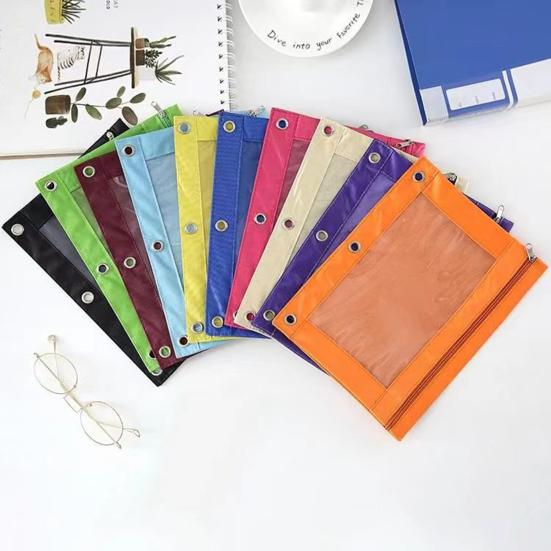 Сумка-карандаш большой емкости с сетчатыми окнами на молнии, сумка для хранения канцелярских принадлежностей, сумка для карандашей для дома, школы