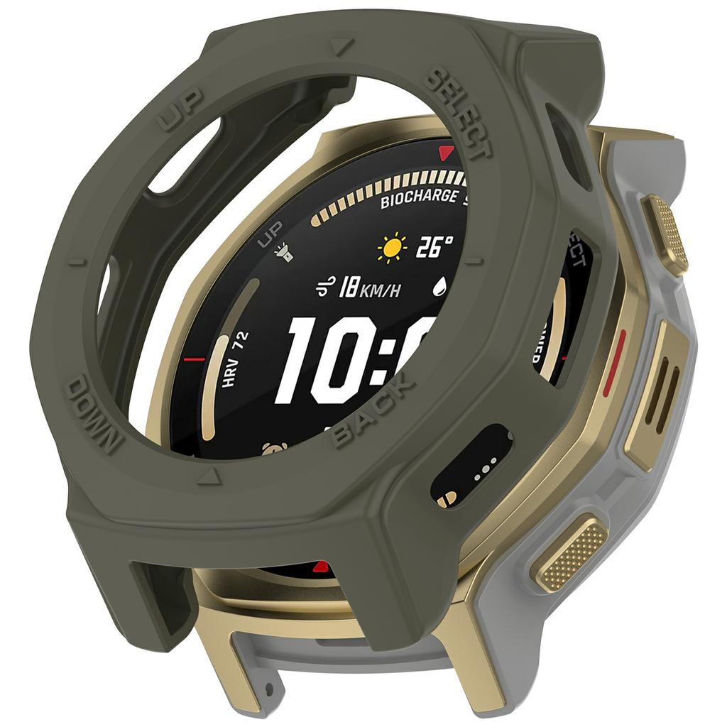 For Huami Amazfit T-Rex 3 Pro 44mm Watch Case Semi-Enclosed Armor TPU Shockproof Protective Cover
