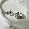 Xiaomi Original 925 Sterling Silver Heart Bump Rings For Women Counple Wedding Engagement Silver Women's Vintage Ring Fine Jewelry
