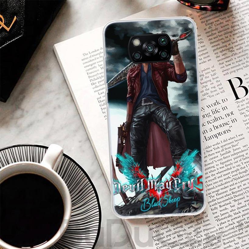 Игровой чехол D-Devil May Cry 5 для телефона Xiaomi Poco X7 X6 X5 Pro X3 Nfc F7 Ultra Чехол-накладка F6 F5 X4 F4 Gt F3 M6 M5S M4 M3 С принтом
