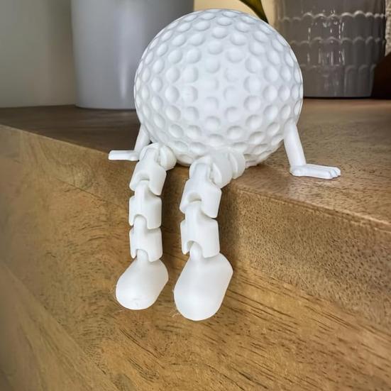 Tennis Model Ornament Golf Basketball Soccer Baseball Ball Figure Articulated Legs Display Model Office Desk Accessory