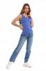 Women's Cotton Tank-Top T-shirt with Straps Classic MORAJ 3XL BLUE