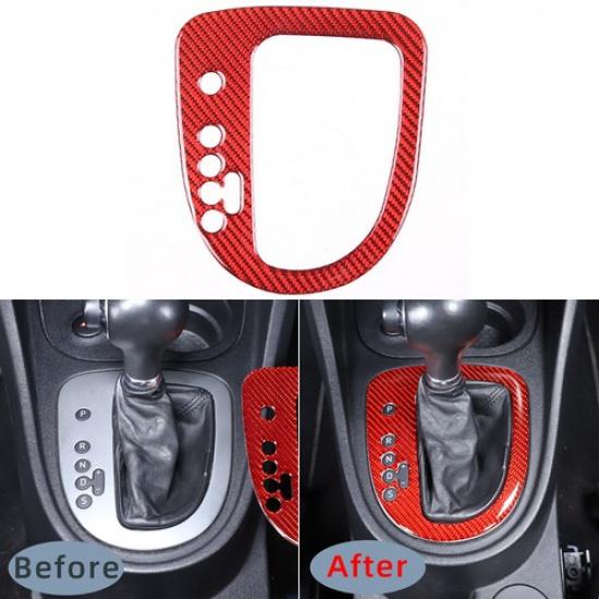 Красный карбоновый накладка на центральную панель переключения передач для Seat Leon 2008-12