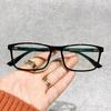 Solid Glasses Tr90 Black Frame Men'S Myopia Glasses Frame Can Be Matched With Degree Literary And Retro Flat Glasses Square Glasses Frame