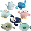 New Baby Bath Toys Cartoon Kids Learning Cognition Cute Animal Swimming Frogs Tortoise Crab Classic Baby Water Toy For Children