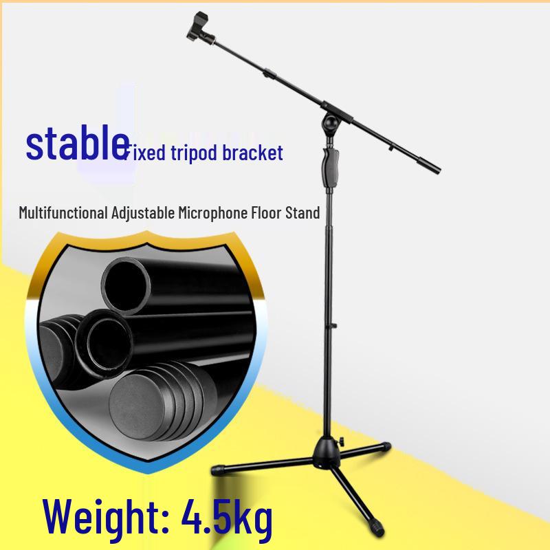 Professional All-Metal Hand-Pressed Stage Microphone Stand
