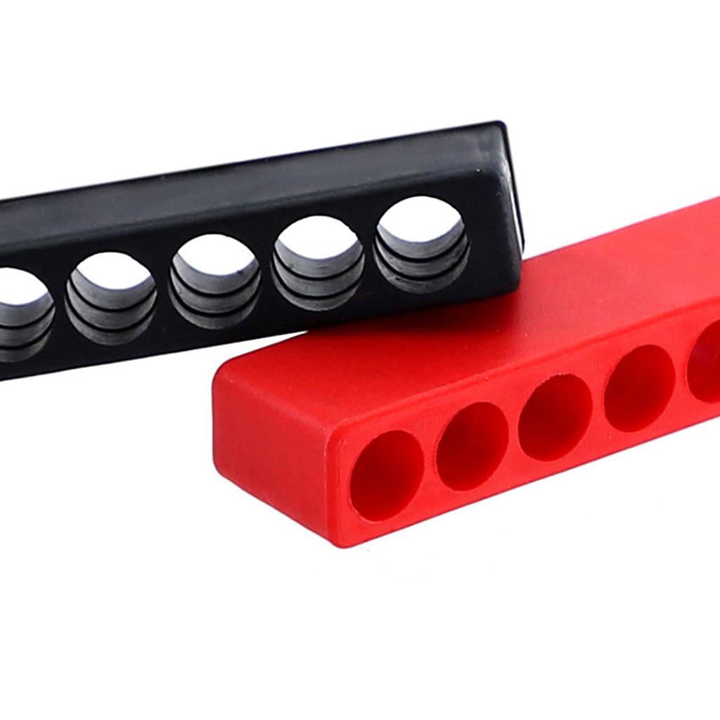 4Pcs Plastic Screwdriver Bit Holders with 10 Slots Each for 1/4Inch Hexagonal Shank Tool Organization
