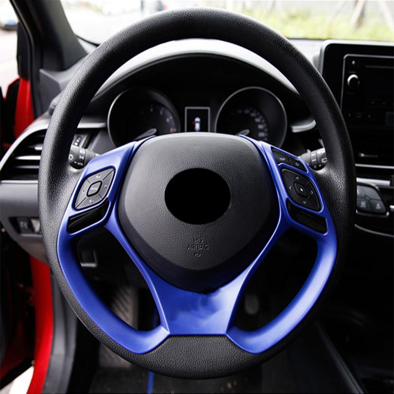 For Toyota CHR C-HR 201718 19 20 ABS carbon fiber Car Steering Wheel Trim direction control Decoration Accessories