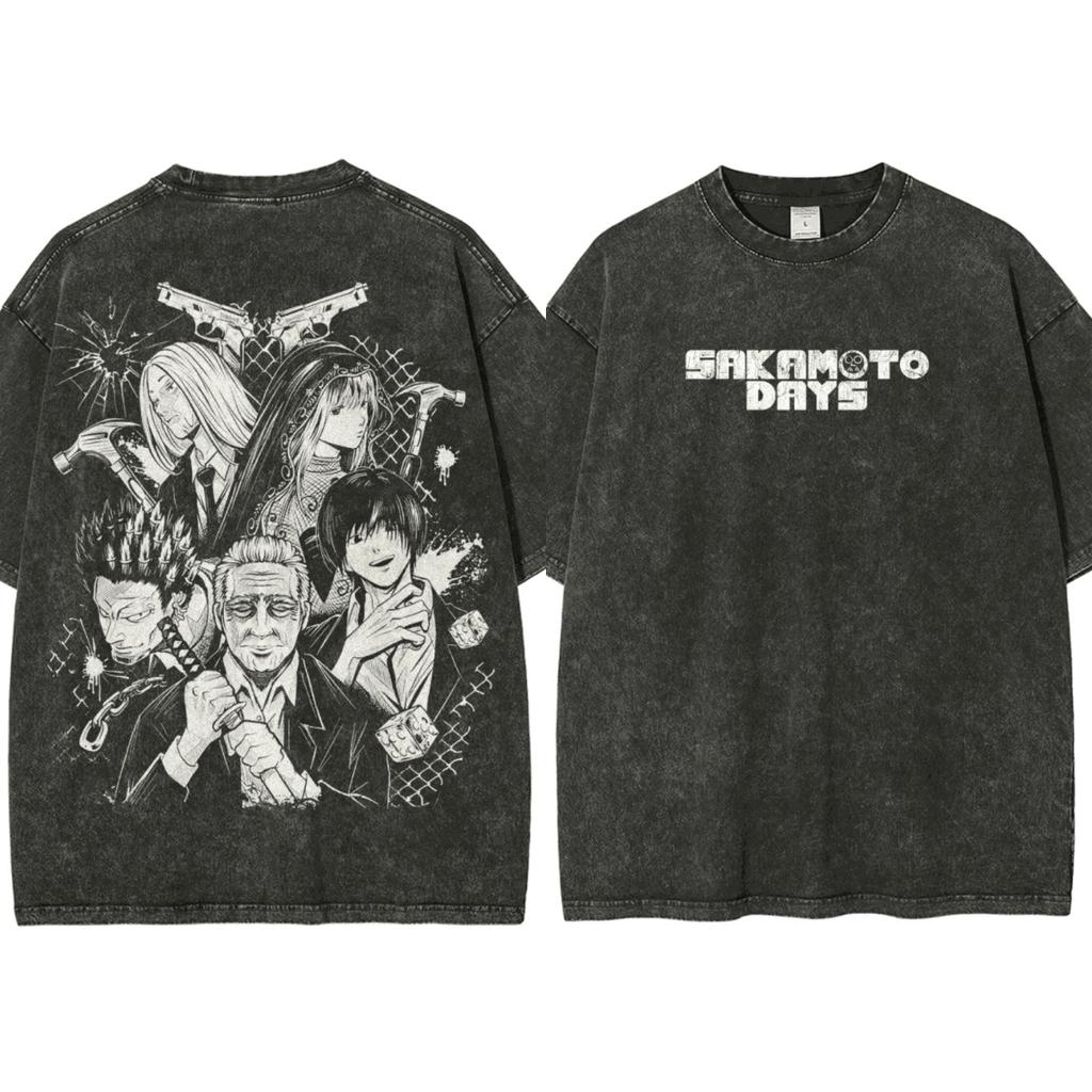 Hot Funny Anime Sakamoto Days Manga Graphic Print T-shirt Women Men Streetwear Hip Hop Harajuku Fashion Loose Casual Oversized Top Summer New Tee