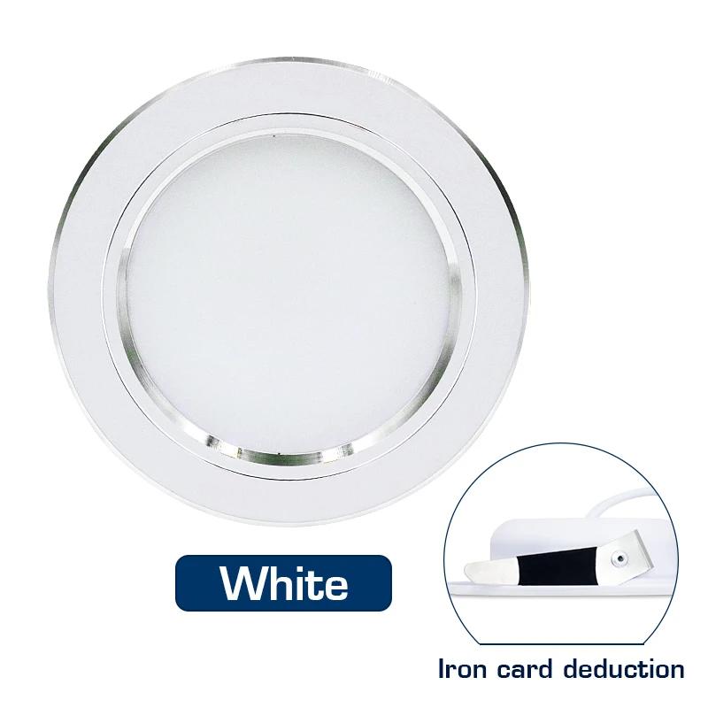 LED Downlight 12V 24V 110V 220V Spot Three Colors 5W 9W 12W 15W 18W Recessed In LED Ceiling Downlight Light Cold Warm White Lamp