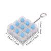 Clear Clicker Decompression Fidget Keychain Colorful Keycap Button Finger Clicker Toys  Boys Girls