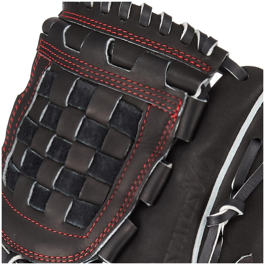 ZETT Neo Status Youth Baseball Glove by Sosuke Black Size L (Softball) Genda, Right-Handed Throw, (1900), (BJGB70320)