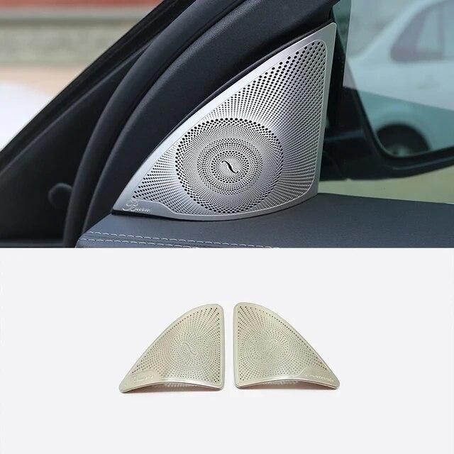 For Mercedes Benz S Class S320 S350 W222 2014 - For Stainless Car Door Inner Speaker Audio Horn Cover Trim Accessories