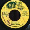 7-дюймовая пластинка DENNIS BROWN  RANGLIN  ALEX  Dont You Cry  Big Six NONE Хит 1972 Ямайка Регги Ска Даб Б/у