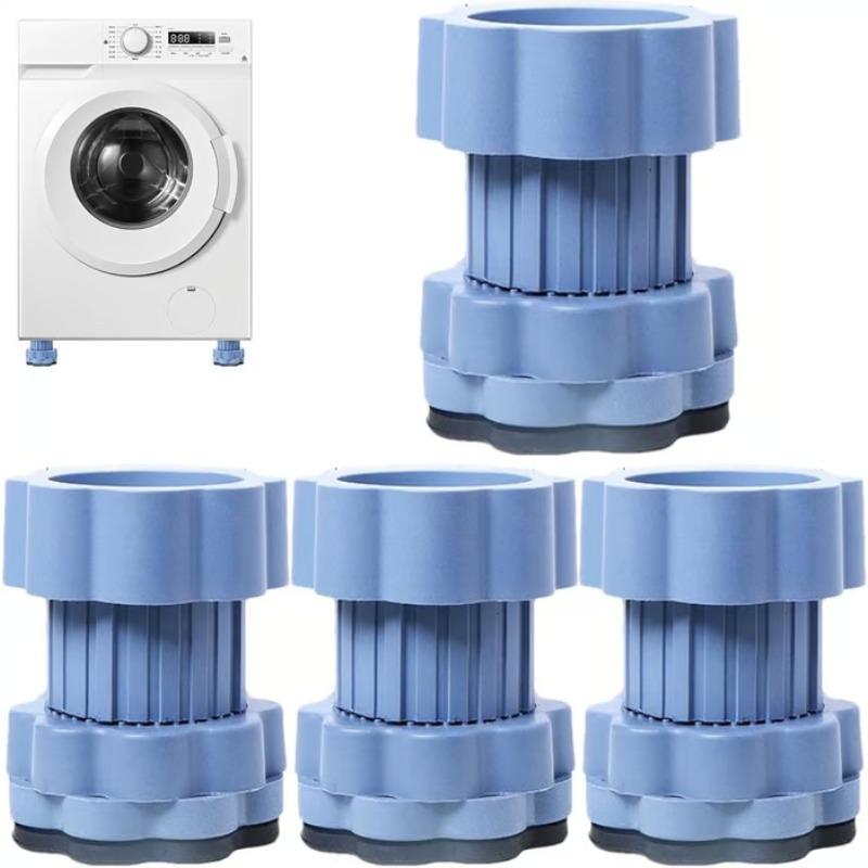 4 шт. Универсальная подставка для увеличения высоты для основания стиральной машины, амортизирующая противоскользящая основа для холодильников, виброизолирующая и бесшумная