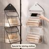 Bathroom Waterproof Hanging Bag Storage Organizer Large Capacity Foldable Design Transparent