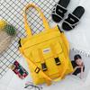 Модная стильная сумка через плечо большой емкости Harajuku Mori Canvas Bag женская повседневная простая универсальная сумка-мессенджер